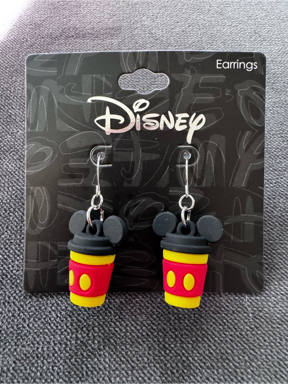 NWT Disney Mickey Mouse Coffee Cup Earrings